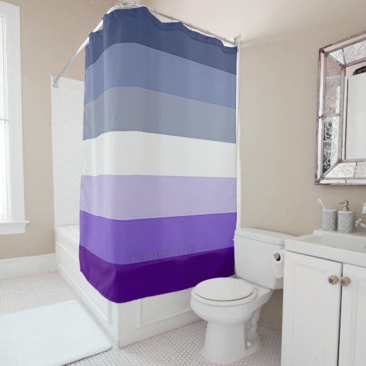 SlipperyJoe's Butch Lesbian Pride Flag Schwulenges Duschvorhang (Beispiel)