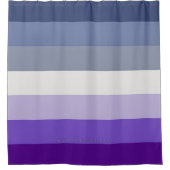 SlipperyJoe's Butch Lesbian Pride Flag Schwulenges Duschvorhang (Vorderseite)