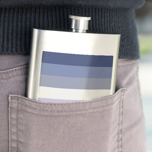 SlipperyJoe's Butch Lesbian Pride Flag Schwulenges Flachmann (Beispiel)