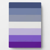 SlipperyJoe's Butch Lesbian Pride Flag Schwulenges Fotoplatte (Vorderseite)