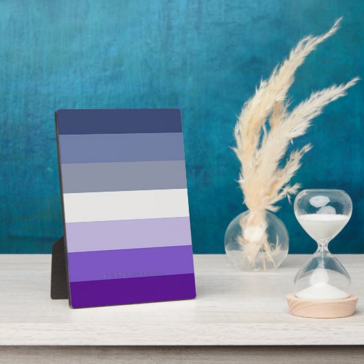 SlipperyJoe's Butch Lesbian Pride Flag Schwulenges Fotoplatte (Seite)