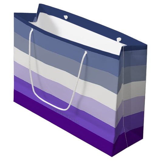 SlipperyJoe's Butch Lesbian Pride Flag Schwulenges Große Geschenktüte (Vorderseite Schrägansicht)