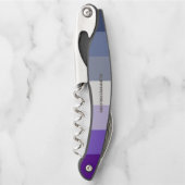 SlipperyJoe's Butch Lesbian Pride Flag Schwulenges Kellnermesser (Vorderseite)
