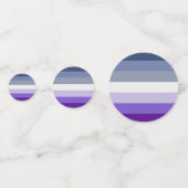 SlipperyJoe's Butch Lesbian Pride Flag Schwulenges Konfetti (Rückseiten)