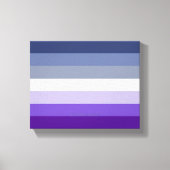SlipperyJoe's Butch Lesbian Pride Flag Schwulenges Leinwanddruck (Vorderseite)