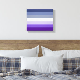 SlipperyJoe's Butch Lesbian Pride Flag Schwulenges Leinwanddruck