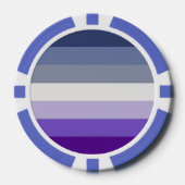 SlipperyJoe's Butch Lesbian Pride Flag Schwulenges Pokerchips (Vorderseite)
