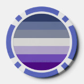 SlipperyJoe's Butch Lesbian Pride Flag Schwulenges Pokerchips (Rückseite)