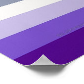 SlipperyJoe's Butch Lesbian Pride Flag Schwulenges Poster (Ecke)