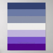 SlipperyJoe's Butch Lesbian Pride Flag Schwulenges Poster (Vorne)