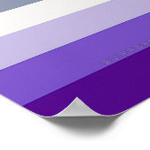 SlipperyJoe's Butch Lesbian Pride Flag Schwulenges Poster (Ecke)