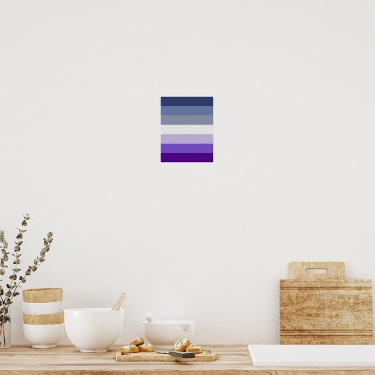 SlipperyJoe's Butch Lesbian Pride Flag Schwulenges Poster (Küche)