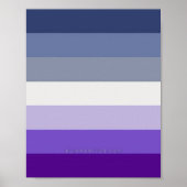SlipperyJoe's Butch Lesbian Pride Flag Schwulenges Poster (Vorne)