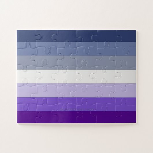 SlipperyJoe's Butch Lesbian Pride Flag Schwulenges Puzzle (Horizontal)