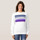SlipperyJoe's Butch Lesbian Pride Flag Schwulenges Sweatshirt (Vorne ganz)
