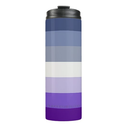 SlipperyJoe's Butch Lesbian Pride Flag Schwulenges Thermosbecher (Vorderseite)