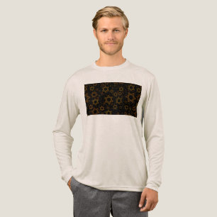 SlipperyJoe's Chanukka-Thema Stern David künstleri Tri-Blend Shirt