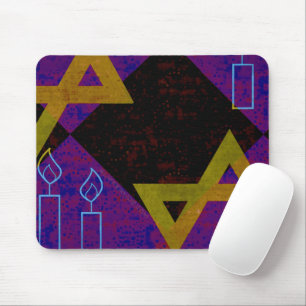 SlipperyJoe's Chanukka-themed Bild golden gelb  Mousepad