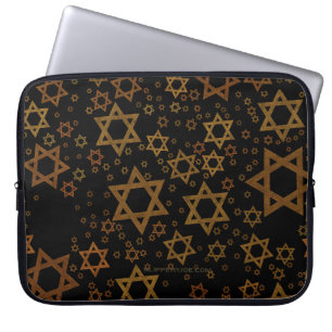 SlipperyJoe's Chanukka-themed Stern David künstler Laptopschutzhülle