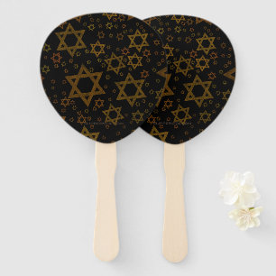 SlipperyJoe's Chanukka-themed Stern Davids künstle Fächer