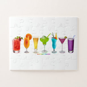 SlipperyJoe's Cheers Alkohol Cocktail Pride neon c Puzzle