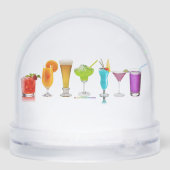 SlipperyJoe's Cheers Alkohol Cocktail Pride neon c Schneekugeln (Rückseite)