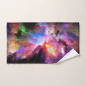 SlipperyJoe's Cloud-Artwork abstrakte, lebendige S Badhandtuch Set (Handtuch)