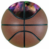 SlipperyJoe's Cloud-Artwork abstrakte, lebendige S Basketball (Rechts)