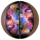 SlipperyJoe's Cloud-Artwork abstrakte, lebendige S Basketball (Vertikal)