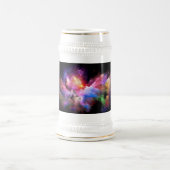SlipperyJoe's Cloud-Artwork abstrakte, lebendige S Bierglas (Mittel)