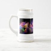 SlipperyJoe's Cloud-Artwork abstrakte, lebendige S Bierglas (Links)