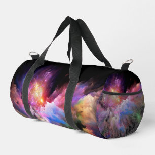 SlipperyJoe's Cloud-Artwork abstrakte, lebendige S Duffle Bag