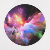 SlipperyJoe's Cloud-Artwork abstrakte, lebendige S Etiketten (Design 2)