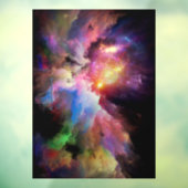 SlipperyJoe's Cloud-Artwork abstrakte, lebendige S Fensteraufkleber (Blatt 3)