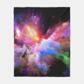SlipperyJoe's Cloud-Artwork abstrakte, lebendige S Fleecedecke (Vorderseite)