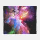 SlipperyJoe's Cloud-Artwork abstrakte, lebendige S Fleecedecke (Vorderseite (Horizontal))