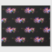 SlipperyJoe's Cloud-Artwork abstrakte, lebendige S Geschenkpapier (Flach)