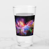 SlipperyJoe's Cloud-Artwork abstrakte, lebendige S Glas (Rückseite)