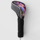 SlipperyJoe's Cloud-Artwork abstrakte, lebendige S Golf Headcover (angewinkelt)