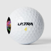 SlipperyJoe's Cloud-Artwork abstrakte, lebendige S Golfball (Logo)