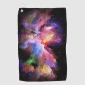 SlipperyJoe's Cloud-Artwork abstrakte, lebendige S Golfhandtuch (Vorderseite)