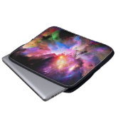 SlipperyJoe's Cloud-Artwork abstrakte, lebendige S Laptopschutzhülle (Vorne Knopf)