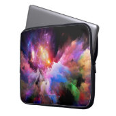 SlipperyJoe's Cloud-Artwork abstrakte, lebendige S Laptopschutzhülle (Vorderseite Links)