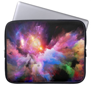 SlipperyJoe's Cloud-Artwork abstrakte, lebendige S Laptopschutzhülle