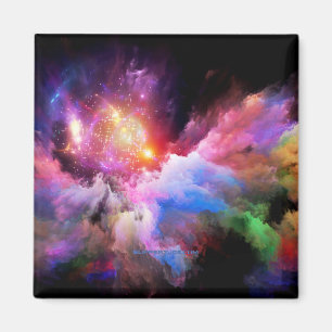 SlipperyJoe's Cloud-Artwork abstrakte, lebendige S Magnet