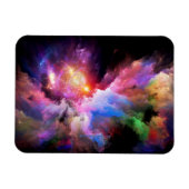 SlipperyJoe's Cloud-Artwork abstrakte, lebendige S Magnet (Horizontal)