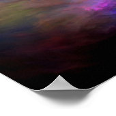 SlipperyJoe's Cloud-Artwork abstrakte, lebendige S Poster (Ecke)