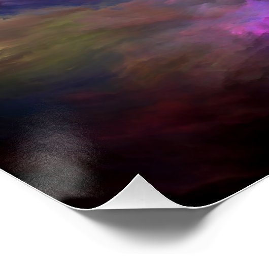 SlipperyJoe's Cloud-Artwork abstrakte, lebendige S Poster (Ecke)