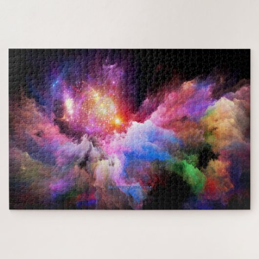 SlipperyJoe's Cloud-Artwork abstrakte, lebendige S Puzzle (Horizontal)