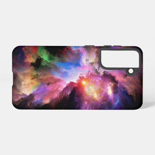 SlipperyJoe's Cloud-Artwork abstrakte, lebendige S Samsung Galaxy Hülle (Rückseite (Horizontal))